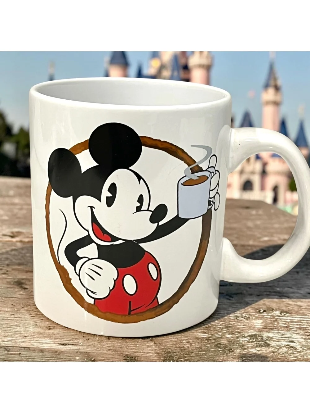 Disney Mickey Mouse 20 Oz Coffee Mug Brew-tiful Morning Classic Mickey Ceramic